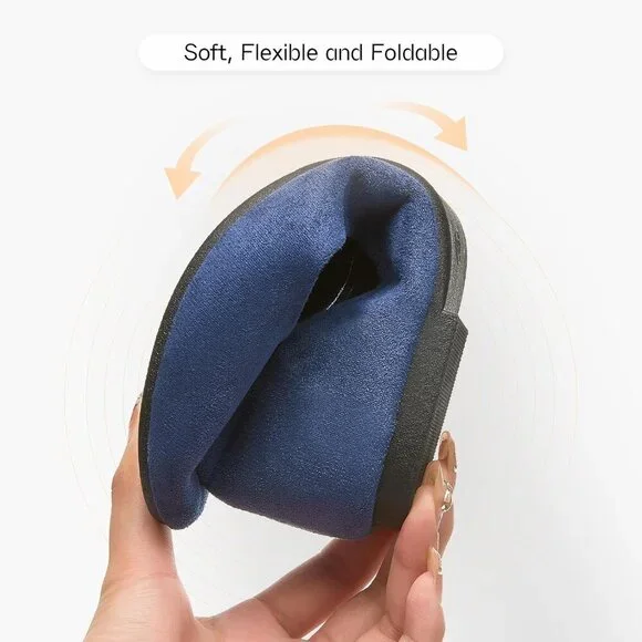 Women's Navy Round Toe Flat Dressy Ballet Flats Comfortable Dress Shoes - Picture 5 of 9